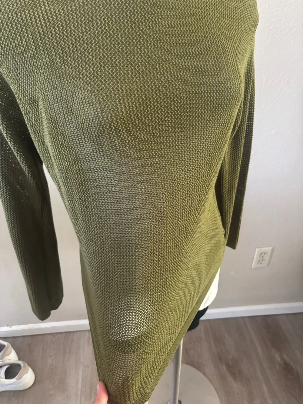 Michael Kors Olive Green Crewneck Knit Sweater size medium